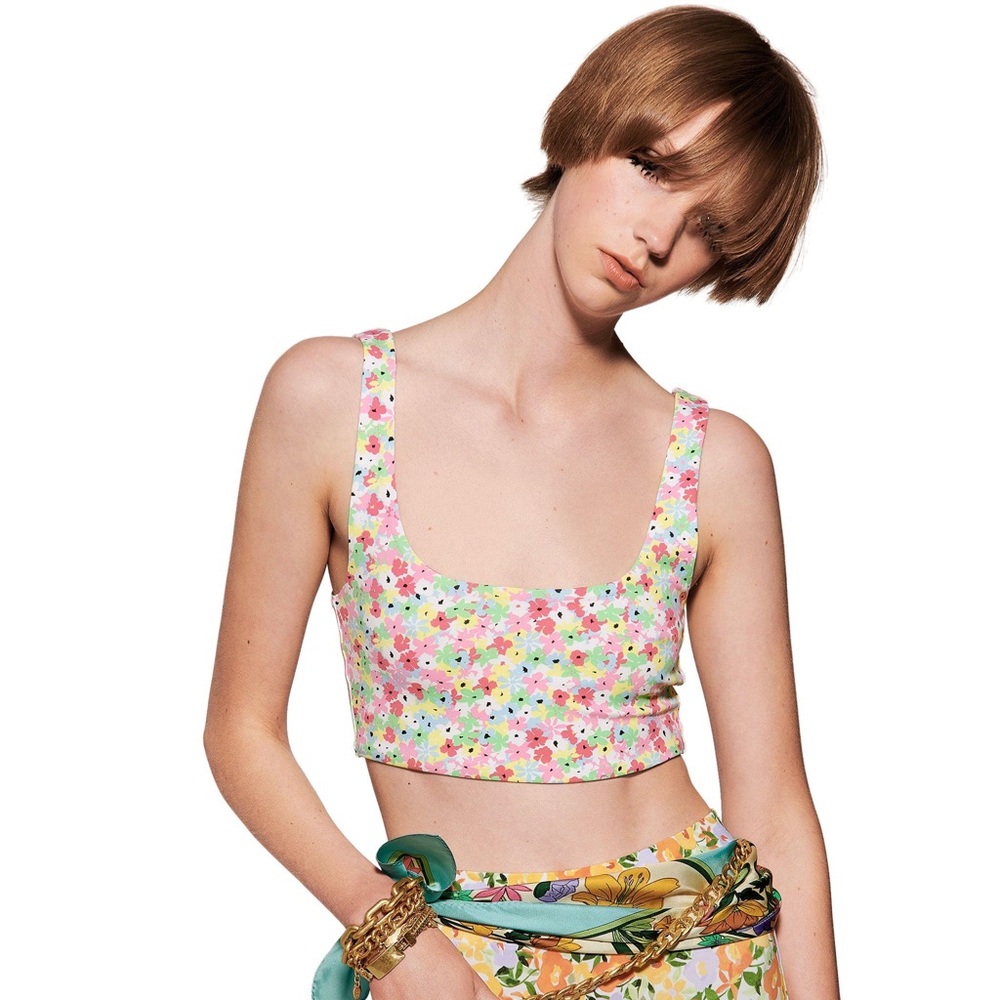 COPY - Zara | Printed Stretchy Top